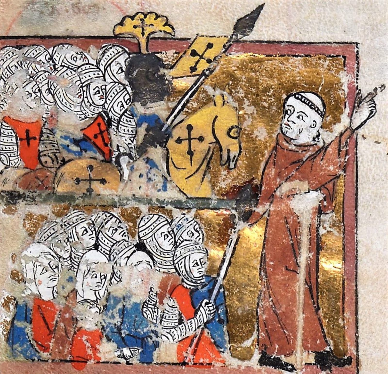 Peter the Hermit preaching the First Crusade